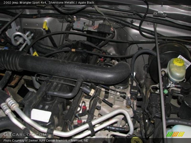Silverstone Metallic / Agate Black 2002 Jeep Wrangler Sport 4x4