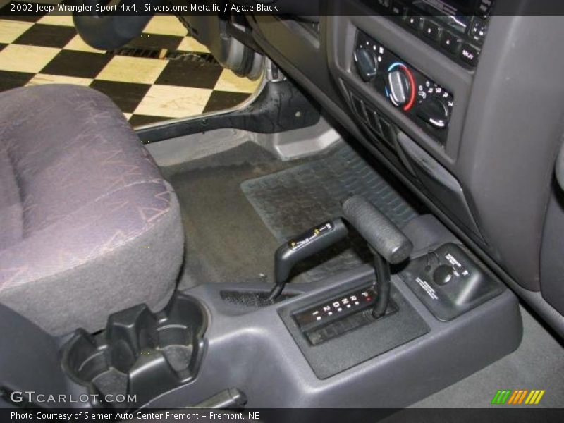 Silverstone Metallic / Agate Black 2002 Jeep Wrangler Sport 4x4