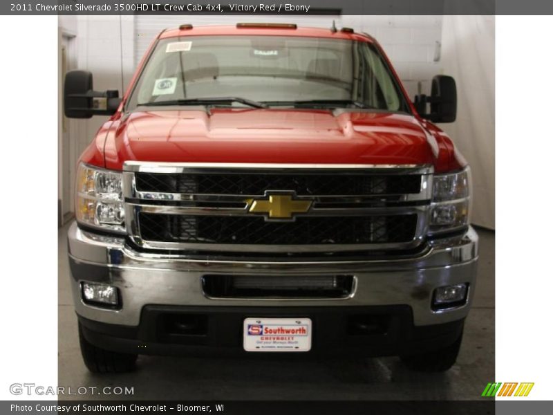 Victory Red / Ebony 2011 Chevrolet Silverado 3500HD LT Crew Cab 4x4