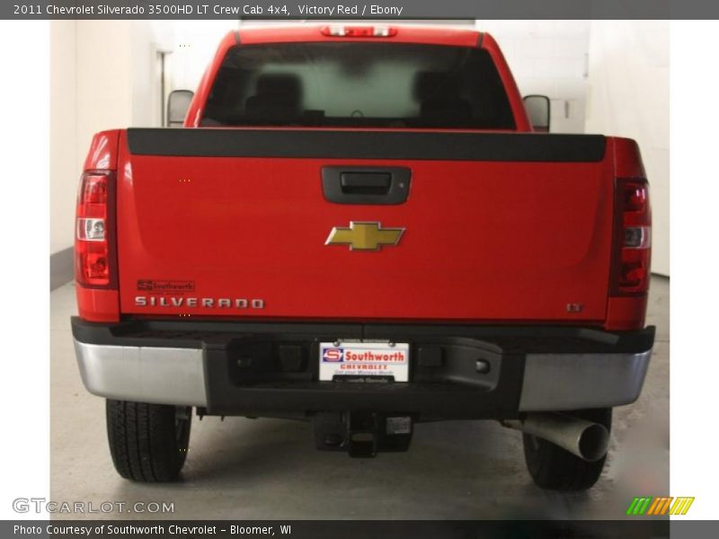 Victory Red / Ebony 2011 Chevrolet Silverado 3500HD LT Crew Cab 4x4