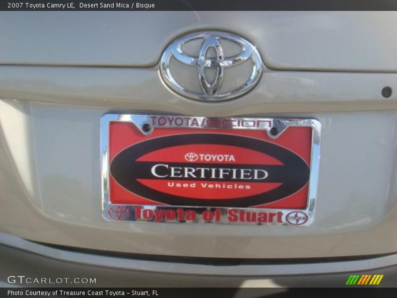 Desert Sand Mica / Bisque 2007 Toyota Camry LE