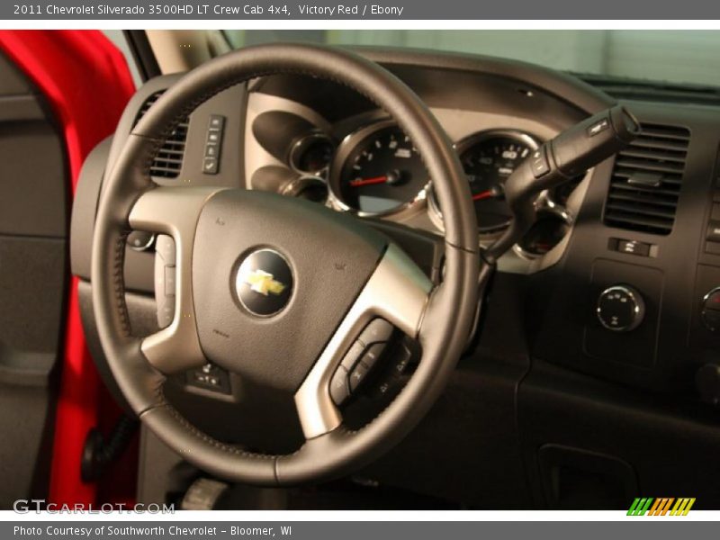 Victory Red / Ebony 2011 Chevrolet Silverado 3500HD LT Crew Cab 4x4