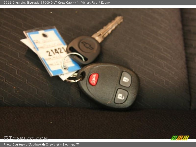 Victory Red / Ebony 2011 Chevrolet Silverado 3500HD LT Crew Cab 4x4