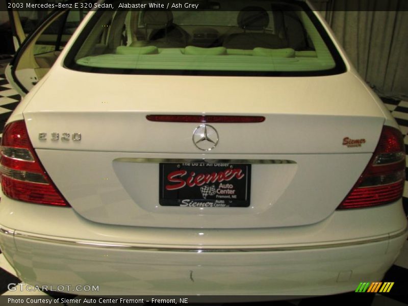 Alabaster White / Ash Grey 2003 Mercedes-Benz E 320 Sedan