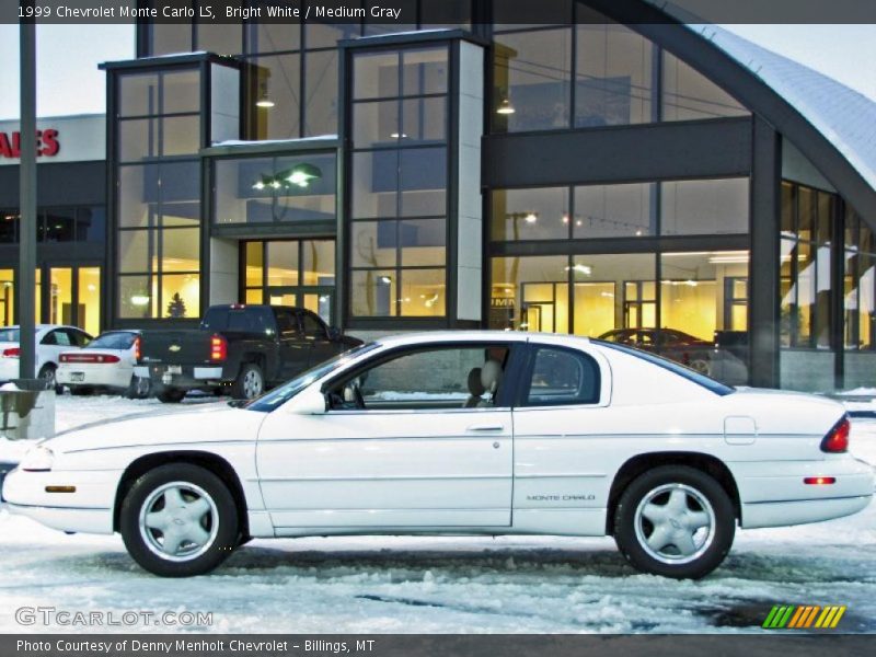 Bright White / Medium Gray 1999 Chevrolet Monte Carlo LS