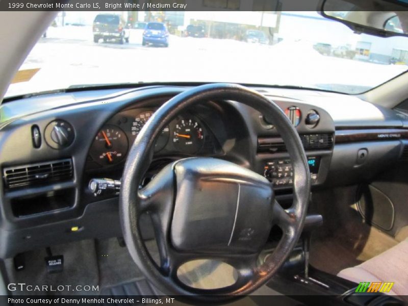 Bright White / Medium Gray 1999 Chevrolet Monte Carlo LS