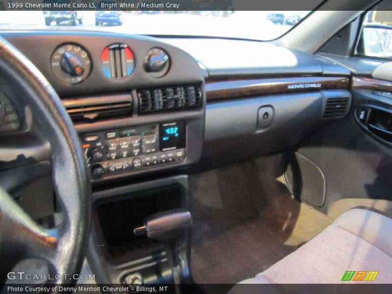 Bright White / Medium Gray 1999 Chevrolet Monte Carlo LS
