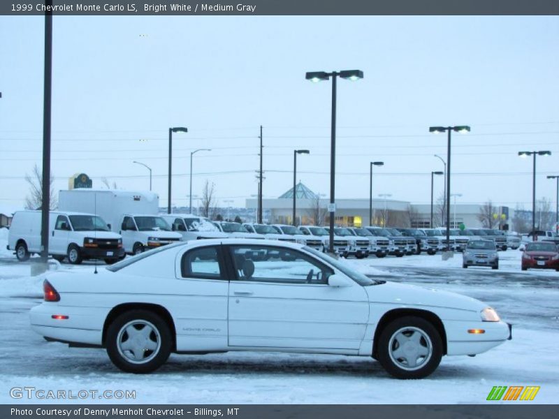 Bright White / Medium Gray 1999 Chevrolet Monte Carlo LS