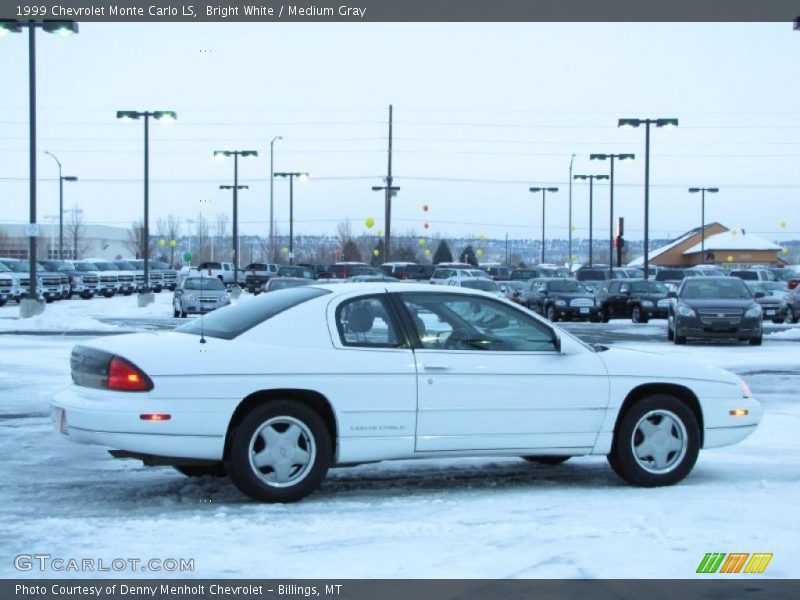 Bright White / Medium Gray 1999 Chevrolet Monte Carlo LS