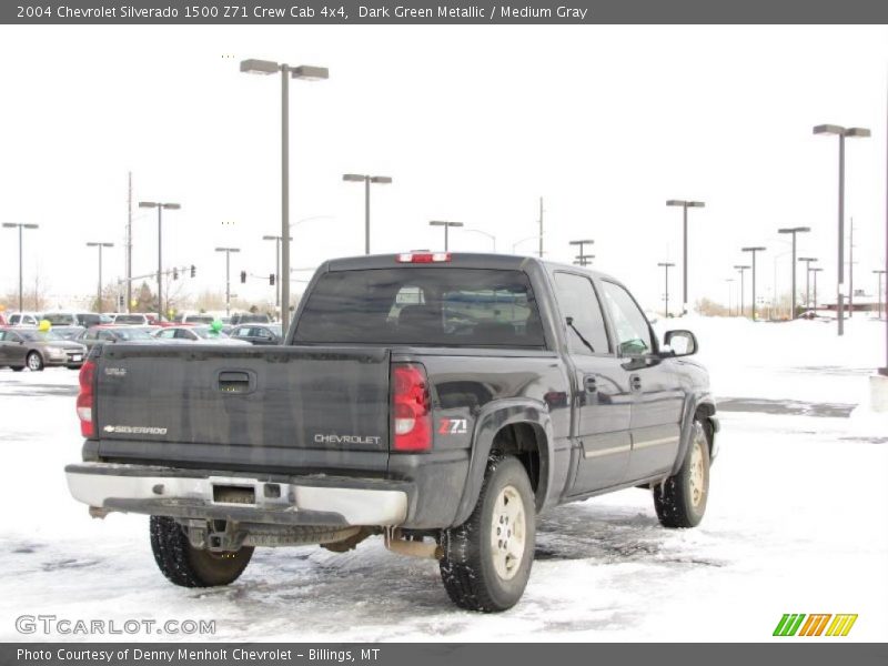 Dark Green Metallic / Medium Gray 2004 Chevrolet Silverado 1500 Z71 Crew Cab 4x4