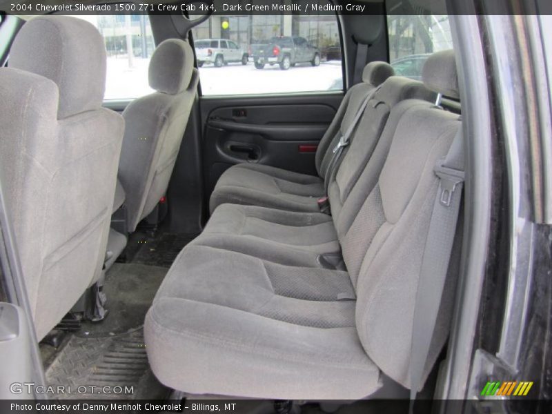 Dark Green Metallic / Medium Gray 2004 Chevrolet Silverado 1500 Z71 Crew Cab 4x4