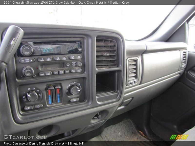 Dark Green Metallic / Medium Gray 2004 Chevrolet Silverado 1500 Z71 Crew Cab 4x4