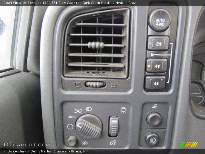 Dark Green Metallic / Medium Gray 2004 Chevrolet Silverado 1500 Z71 Crew Cab 4x4