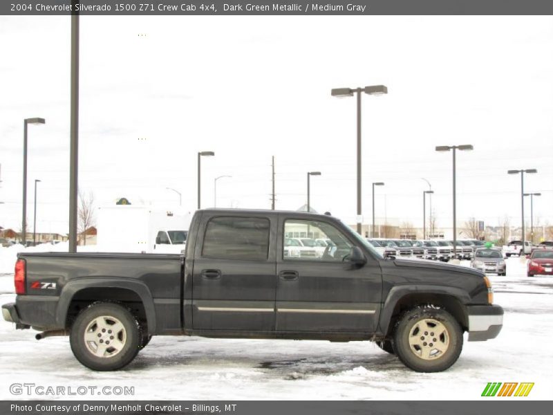 Dark Green Metallic / Medium Gray 2004 Chevrolet Silverado 1500 Z71 Crew Cab 4x4