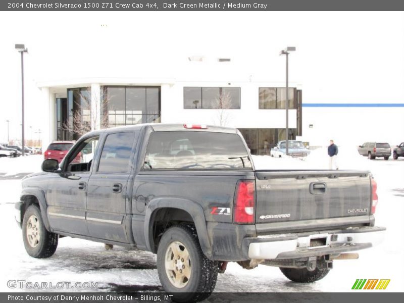 Dark Green Metallic / Medium Gray 2004 Chevrolet Silverado 1500 Z71 Crew Cab 4x4