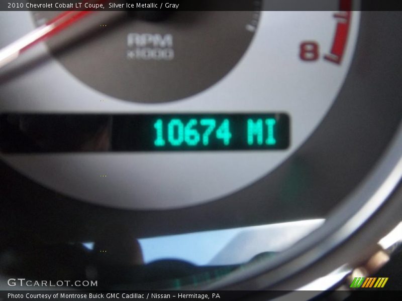 Silver Ice Metallic / Gray 2010 Chevrolet Cobalt LT Coupe