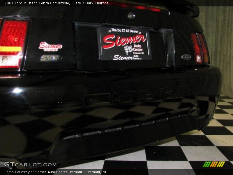 Black / Dark Charcoal 2001 Ford Mustang Cobra Convertible