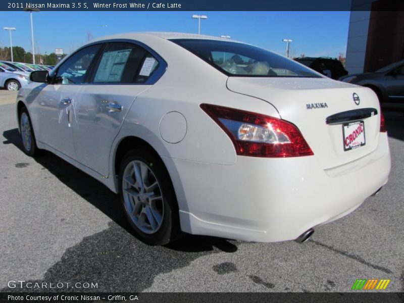 Winter Frost White / Cafe Latte 2011 Nissan Maxima 3.5 S