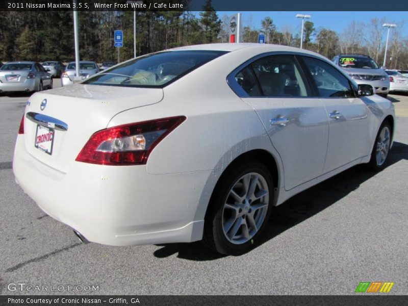 Winter Frost White / Cafe Latte 2011 Nissan Maxima 3.5 S