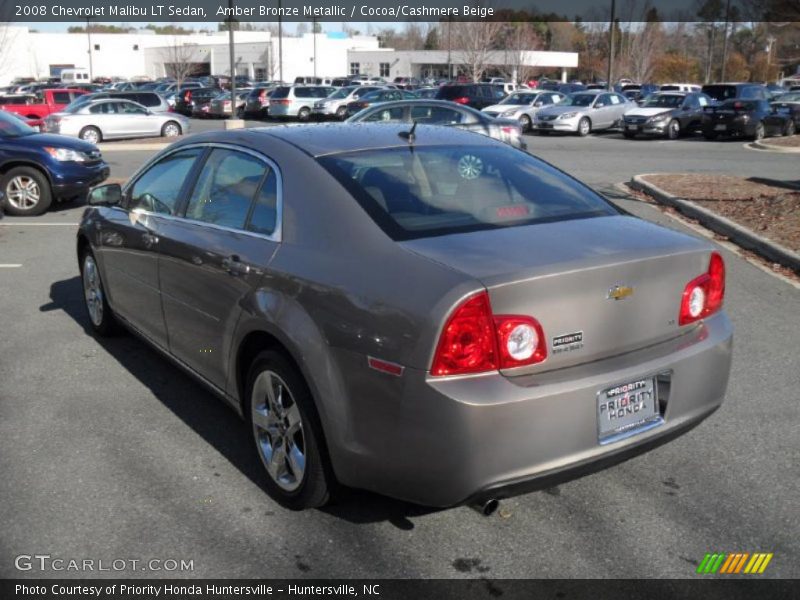 Amber Bronze Metallic / Cocoa/Cashmere Beige 2008 Chevrolet Malibu LT Sedan