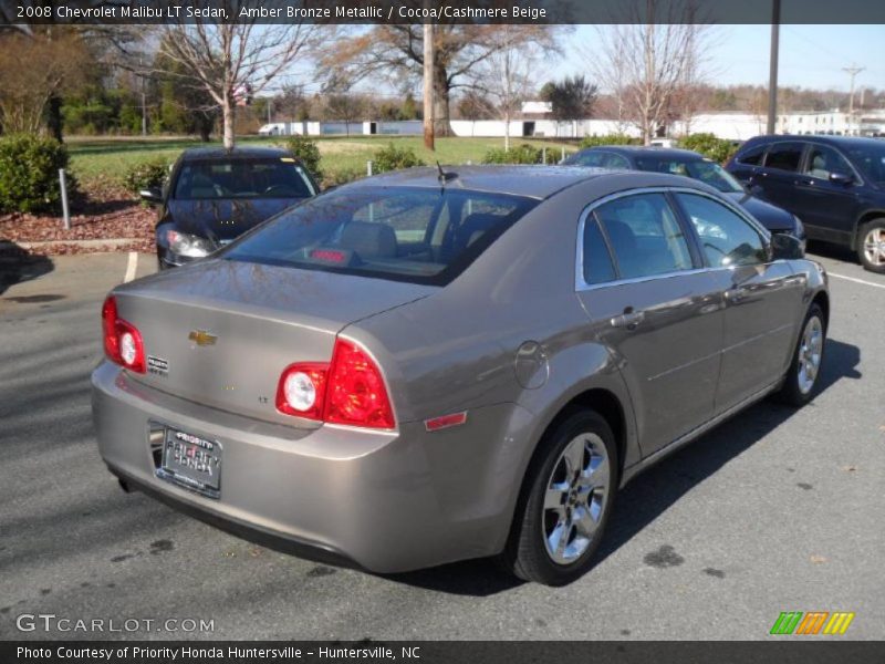 Amber Bronze Metallic / Cocoa/Cashmere Beige 2008 Chevrolet Malibu LT Sedan