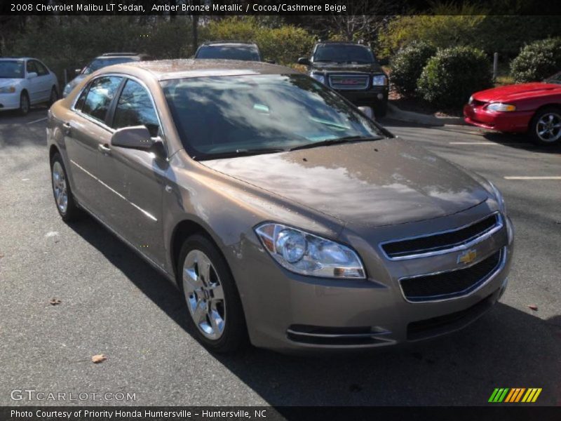 Amber Bronze Metallic / Cocoa/Cashmere Beige 2008 Chevrolet Malibu LT Sedan
