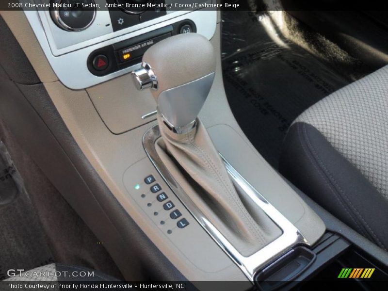 Amber Bronze Metallic / Cocoa/Cashmere Beige 2008 Chevrolet Malibu LT Sedan