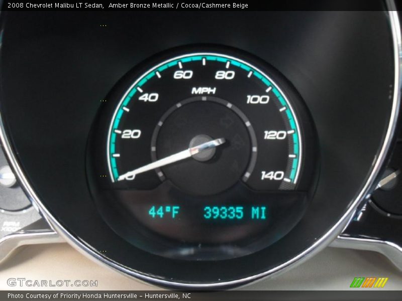 Amber Bronze Metallic / Cocoa/Cashmere Beige 2008 Chevrolet Malibu LT Sedan