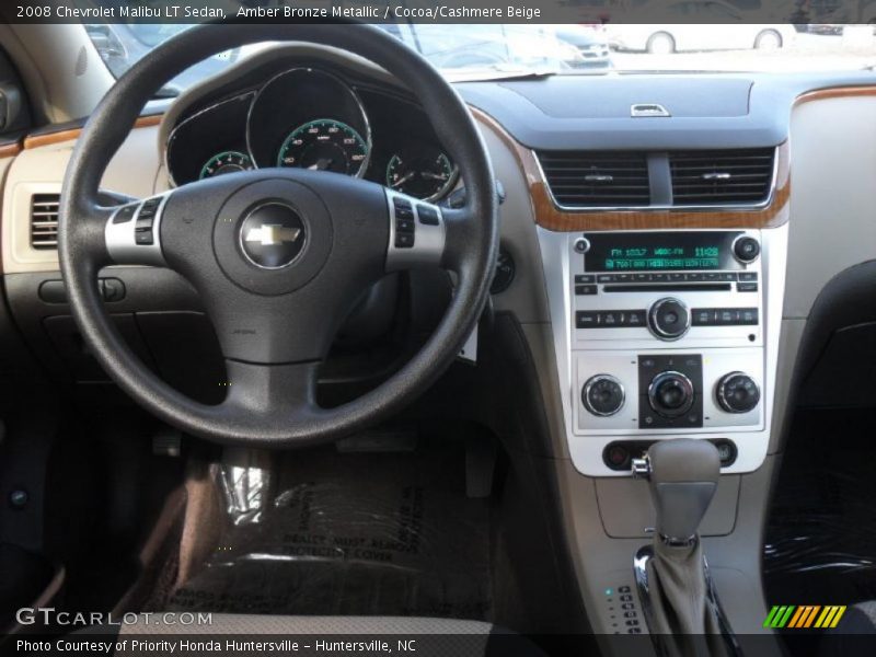 Amber Bronze Metallic / Cocoa/Cashmere Beige 2008 Chevrolet Malibu LT Sedan