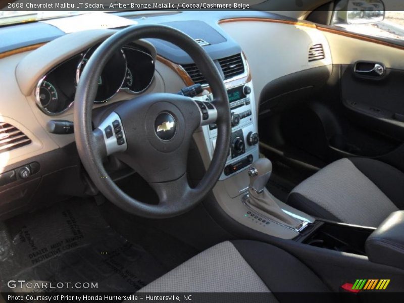 Amber Bronze Metallic / Cocoa/Cashmere Beige 2008 Chevrolet Malibu LT Sedan