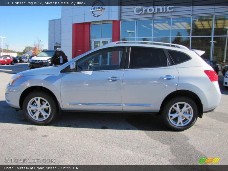 Silver Ice Metallic / Black 2011 Nissan Rogue SV