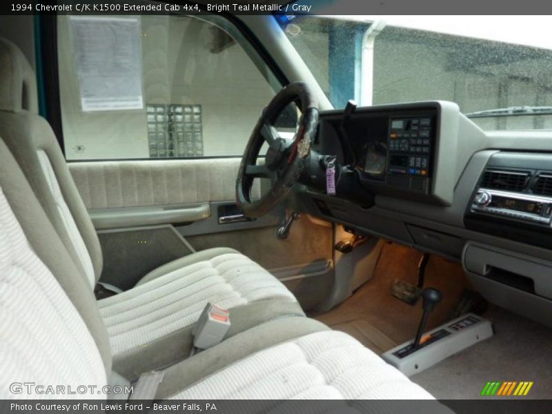 Bright Teal Metallic / Gray 1994 Chevrolet C/K K1500 Extended Cab 4x4