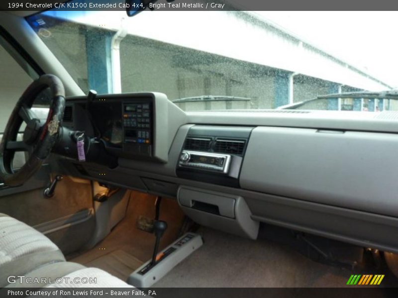 Bright Teal Metallic / Gray 1994 Chevrolet C/K K1500 Extended Cab 4x4