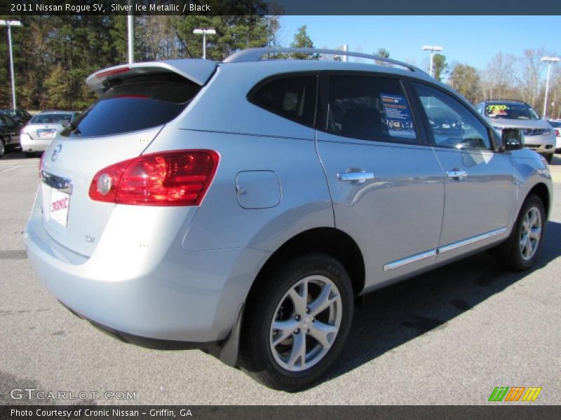 Silver Ice Metallic / Black 2011 Nissan Rogue SV