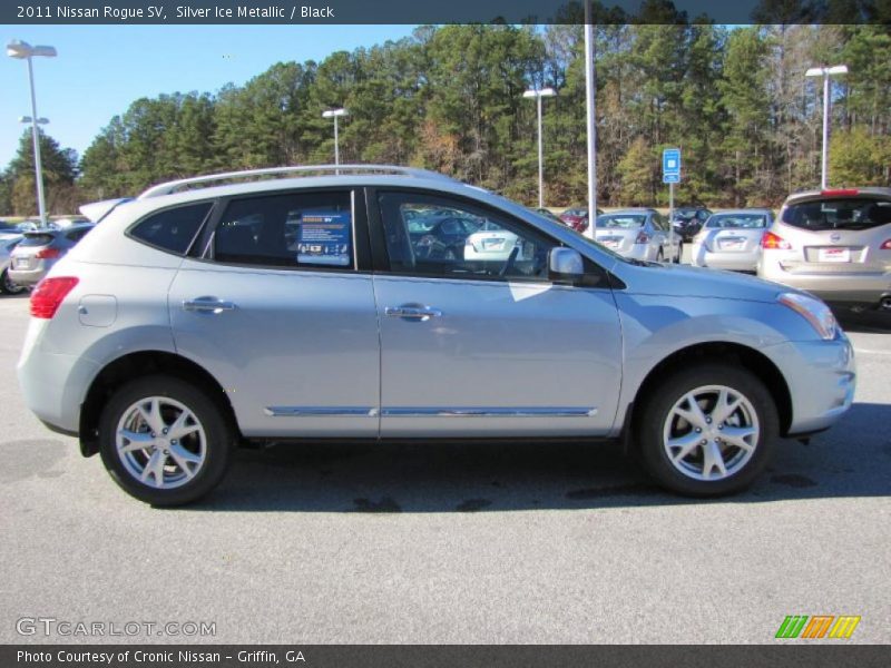 Silver Ice Metallic / Black 2011 Nissan Rogue SV