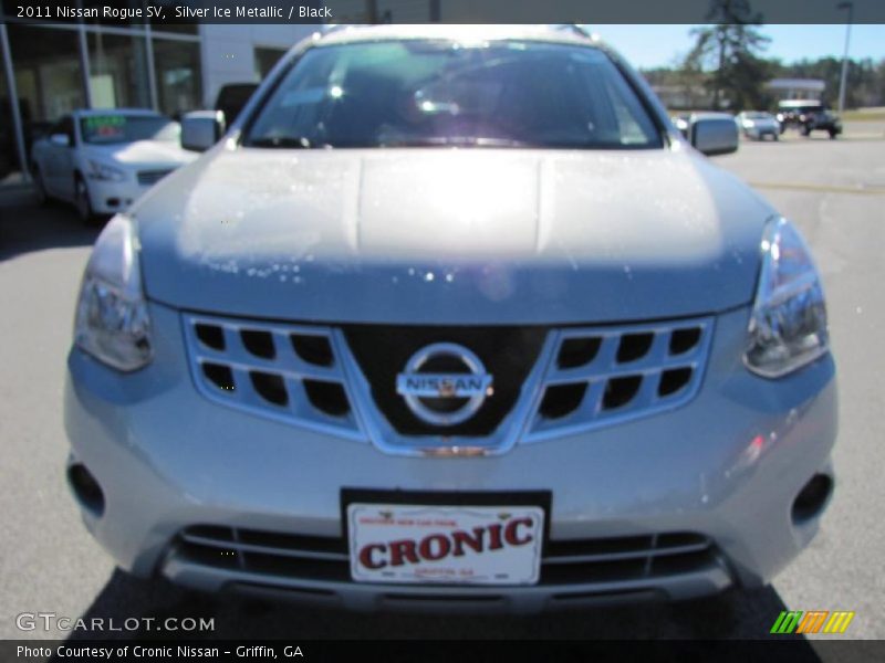 Silver Ice Metallic / Black 2011 Nissan Rogue SV