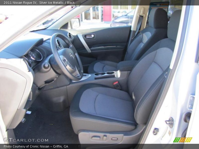 Silver Ice Metallic / Black 2011 Nissan Rogue SV