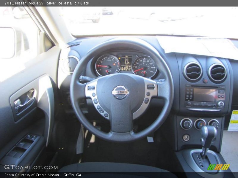 Silver Ice Metallic / Black 2011 Nissan Rogue SV