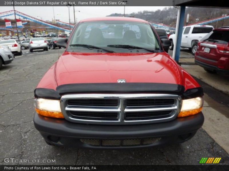 Flame Red / Dark Slate Gray 2004 Dodge Dakota SXT Regular Cab 4x4