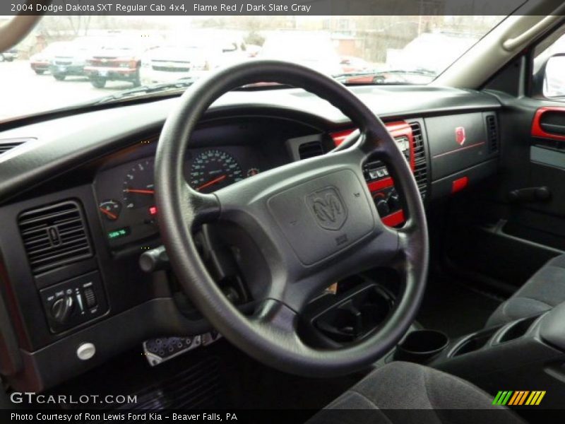 Flame Red / Dark Slate Gray 2004 Dodge Dakota SXT Regular Cab 4x4