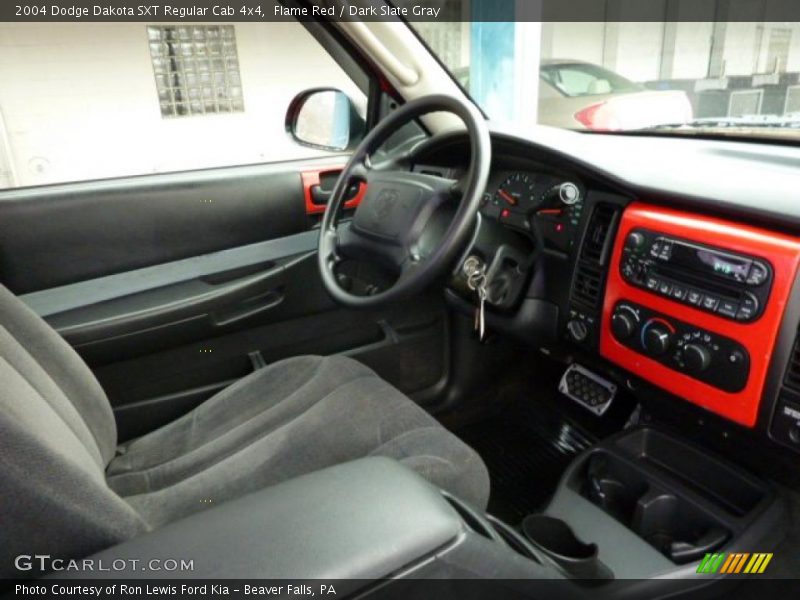 Flame Red / Dark Slate Gray 2004 Dodge Dakota SXT Regular Cab 4x4