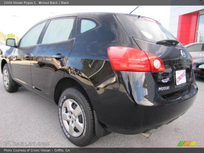 Wicked Black / Black 2009 Nissan Rogue S