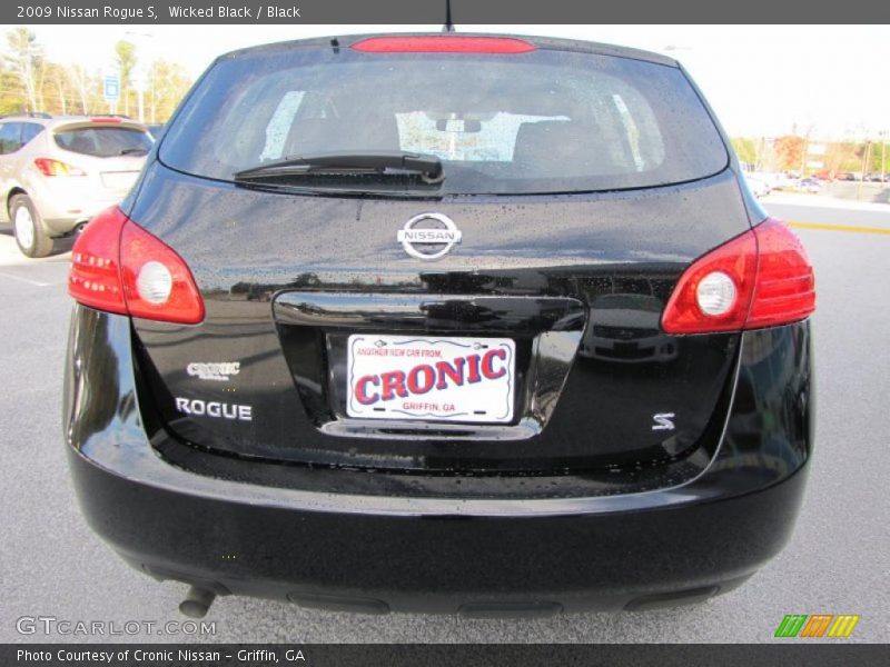 Wicked Black / Black 2009 Nissan Rogue S