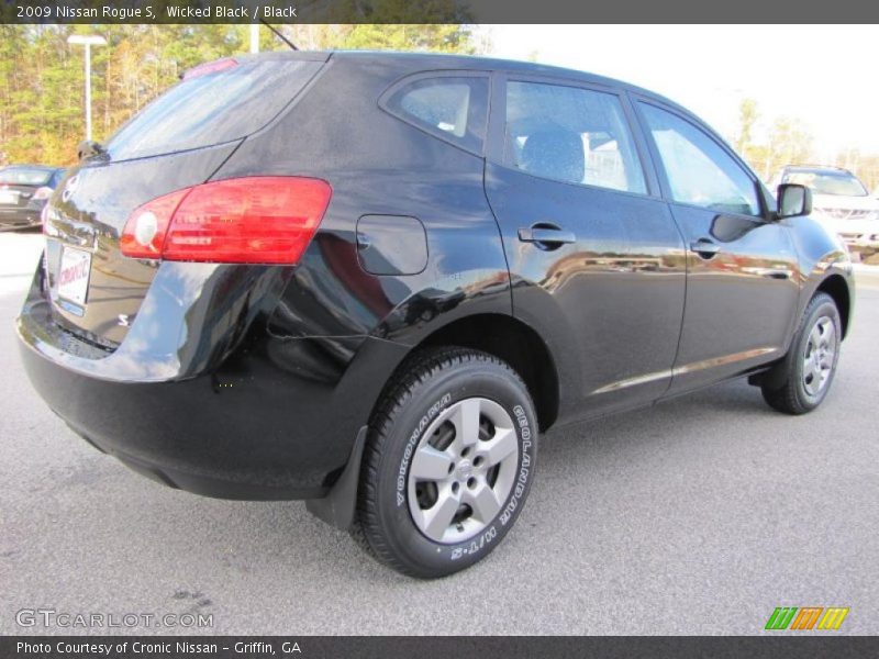 Wicked Black / Black 2009 Nissan Rogue S
