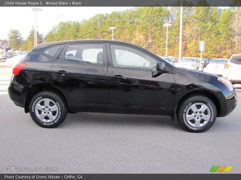 Wicked Black / Black 2009 Nissan Rogue S