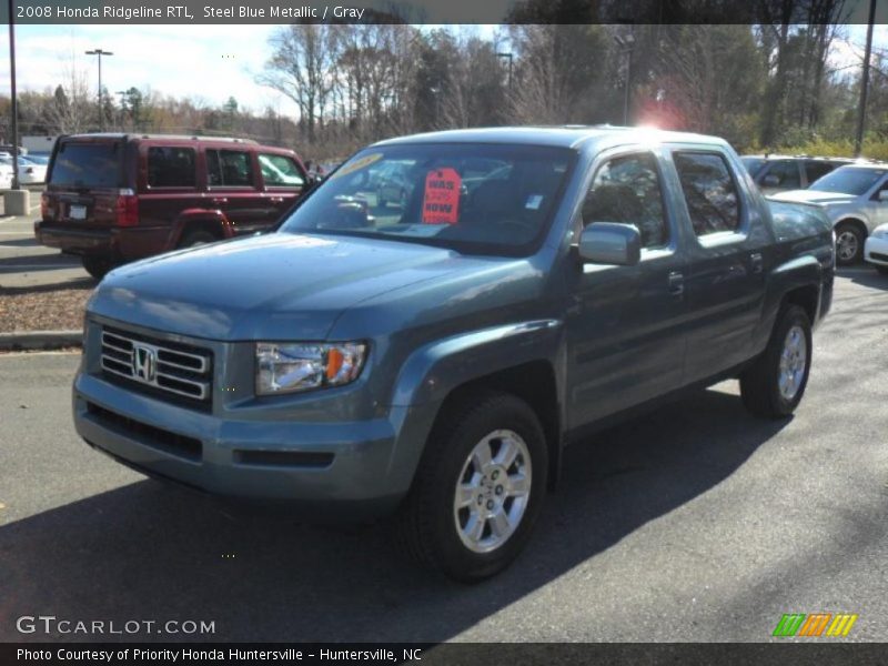 Steel Blue Metallic / Gray 2008 Honda Ridgeline RTL