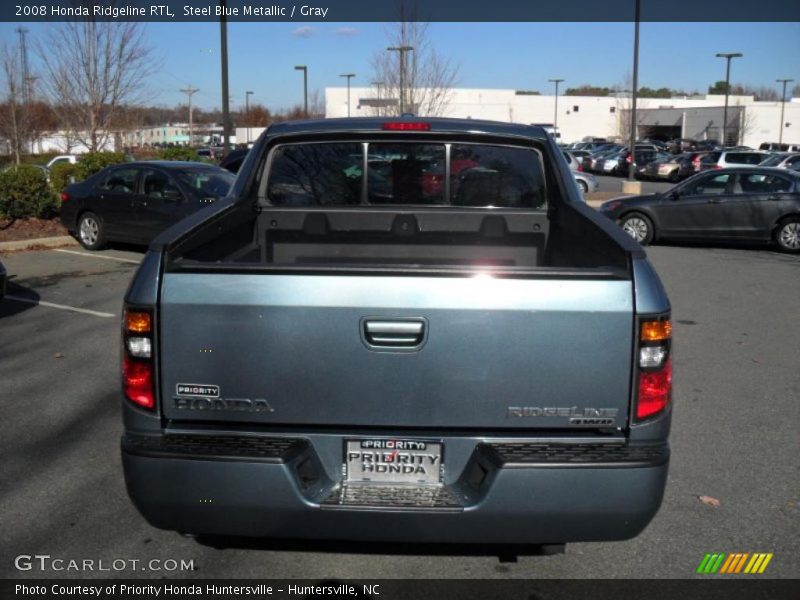 Steel Blue Metallic / Gray 2008 Honda Ridgeline RTL