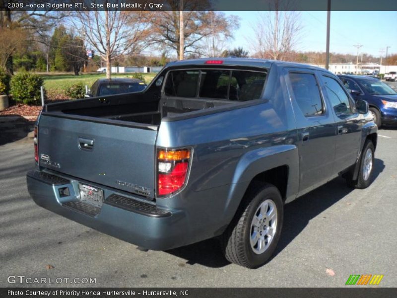 Steel Blue Metallic / Gray 2008 Honda Ridgeline RTL