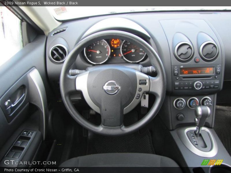 Wicked Black / Black 2009 Nissan Rogue S