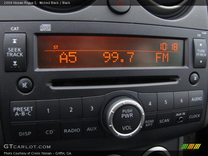 Wicked Black / Black 2009 Nissan Rogue S